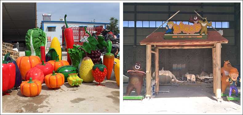 仿真蔬菜水果擺件，卡通玻璃鋼門頭