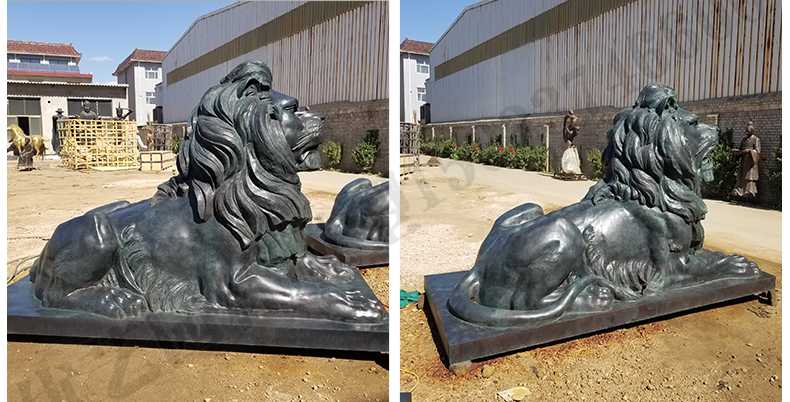 匯豐銀行銅獅子，銅雕塑廠家，歐式銅獅子