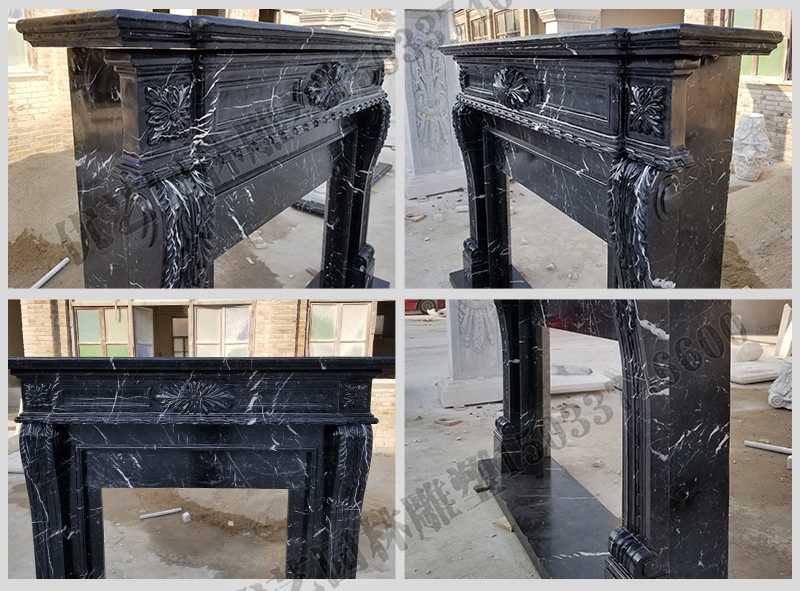 石雕壁爐架廠家，石雕壁爐架工廠，定制石雕壁爐架