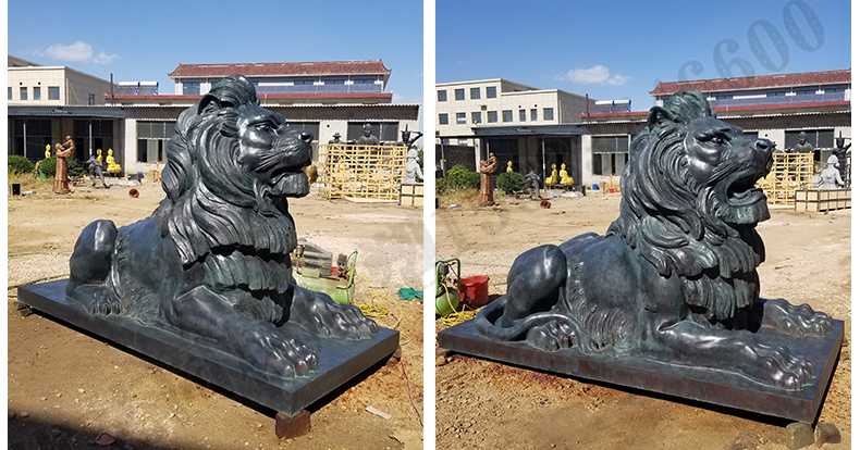 歐式匯豐銀行銅獅子雕塑，銅雕塑廠家