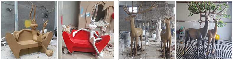 玻璃鋼雕塑制作流程，仿真景觀雕塑廠家