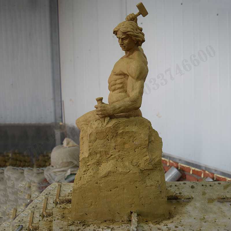 自我雕刻雕塑，自我雕刻擺件，雕刻自我